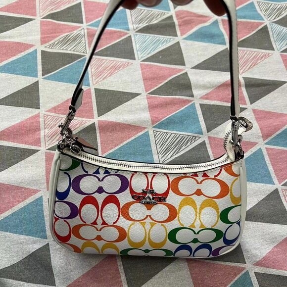 Women Teri Shoulder Bag White Rainbow - Picture 10 of 10